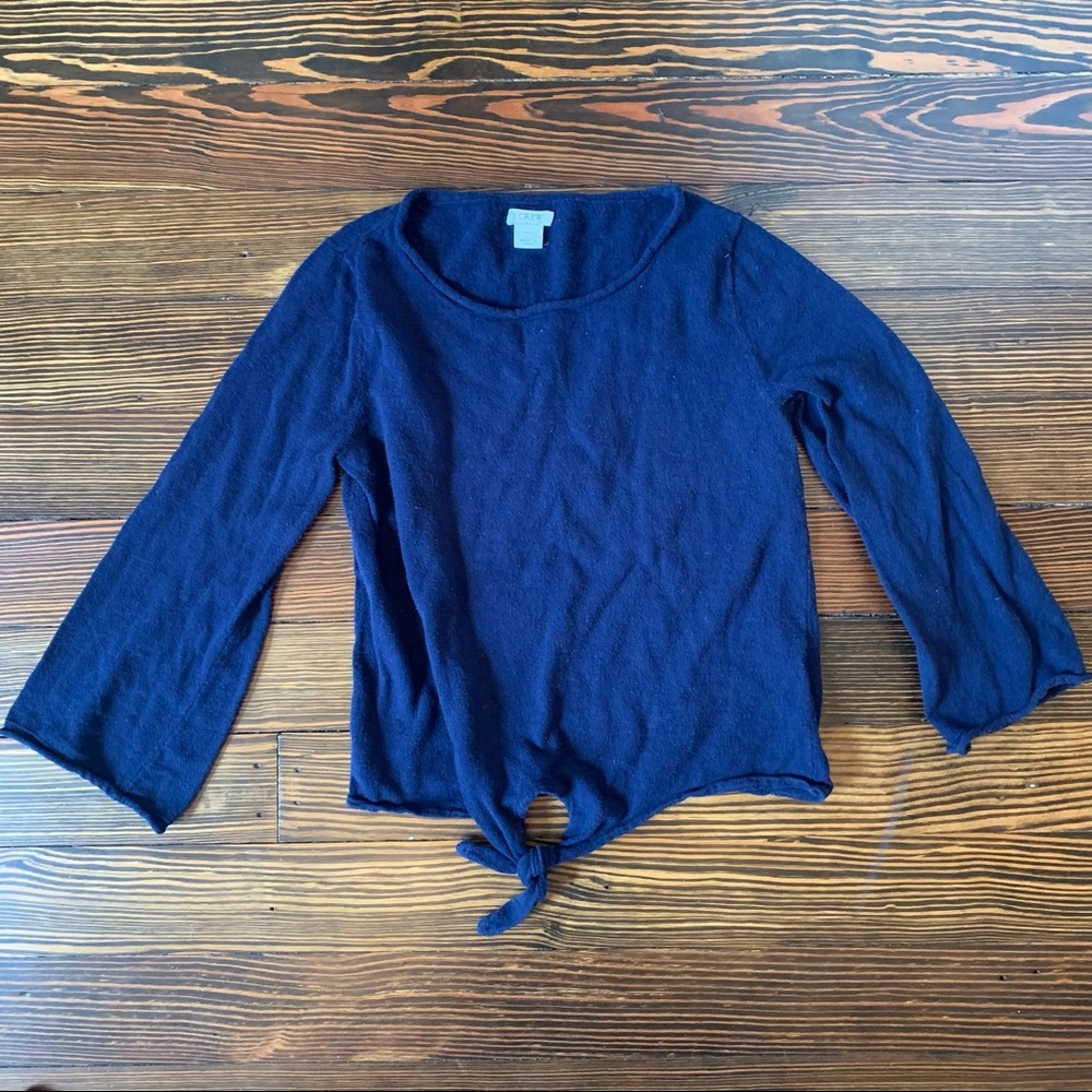 J Crew | Navy Tie Sweater